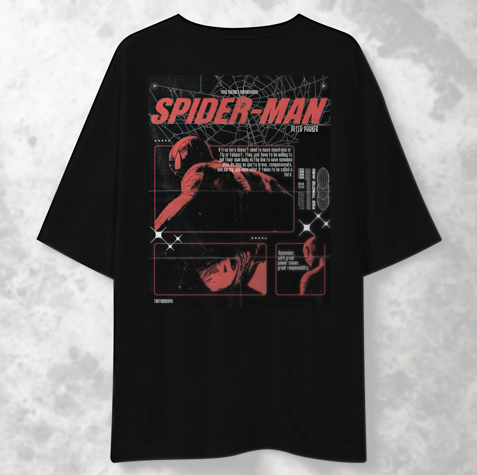 Spiderman Oversized Tee Shirt